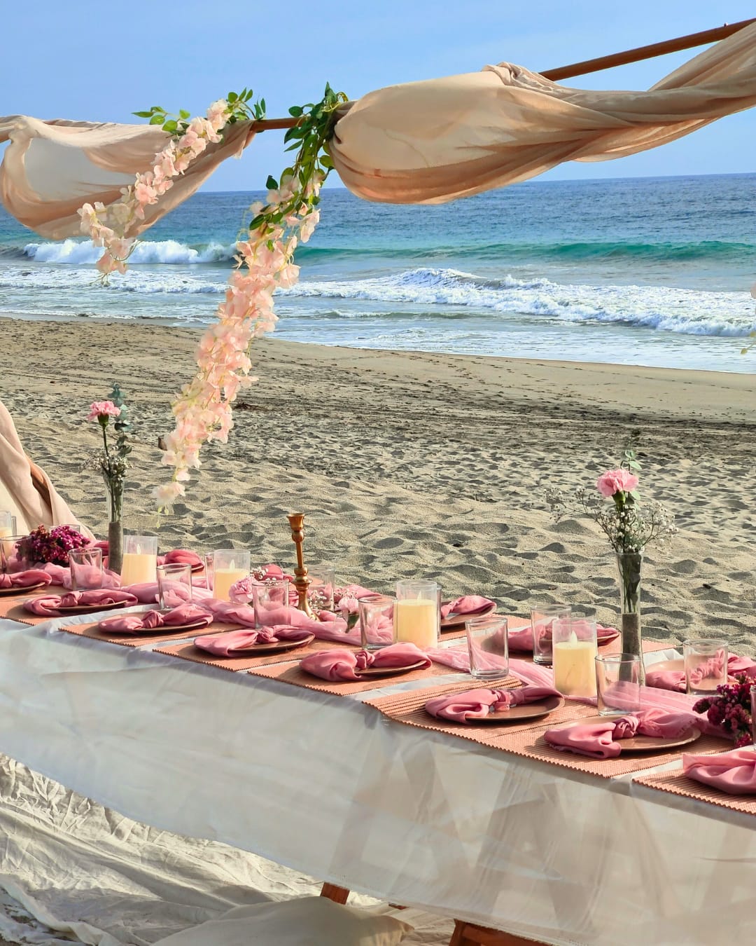 Bachelorette Party Beach Setup